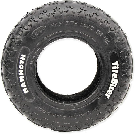 Mammoth TireBiter Originals - Natural Rubber Dog Toys - Dog Toys for Extra Long Interactive Play - Strong Chewer Toys for Dogs - Medium, 8”