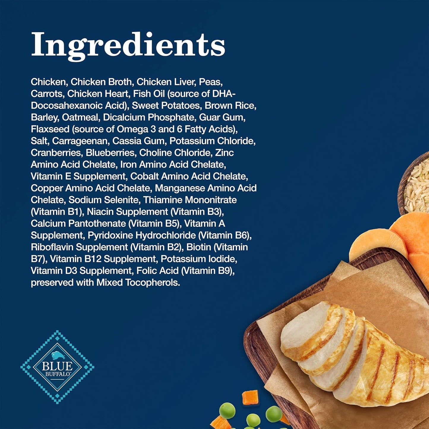 Blue Buffalo Homestyle Recipe Puppy Wet Dog Food, Made with Natural Ingredients, Chicken Dinner with Garden Vegetables & Brown Rice, 12.5-oz Cans (12 Count)