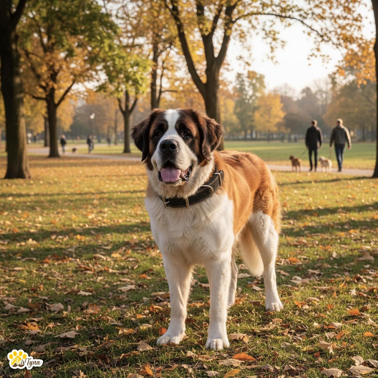 ADITYNA Heavy Duty Leather Dog Collar for Extra-Large Dogs - Soft and Strong Black Leather Collar for XL Breeds (Extra-Large: Fit 22" - 30" Neck, Black)