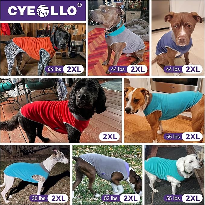 cyeollo 3XL Dog Sweaters for Large Dogs Male Female, Pullover Dog Sweatshirt Reflective Pet Jacket Fall Winter Dogs Sweaters Warm Pet Clothes, Orange & Red XXXL