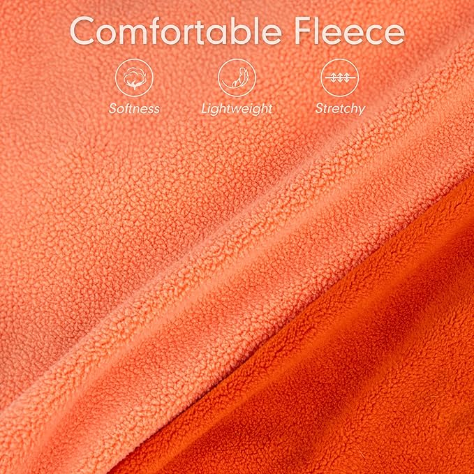 cyeollo 3XL Dog Sweaters for Large Dogs Male Female, Pullover Dog Sweatshirt Reflective Pet Jacket Fall Winter Dogs Sweaters Warm Pet Clothes, Orange & Red XXXL